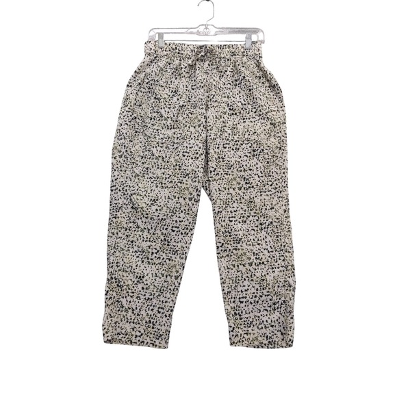 Old Navy Pants - Old‎ Navy Active StretchTech Pants Sz M Beige Black Green Pull-on Elastic Waist